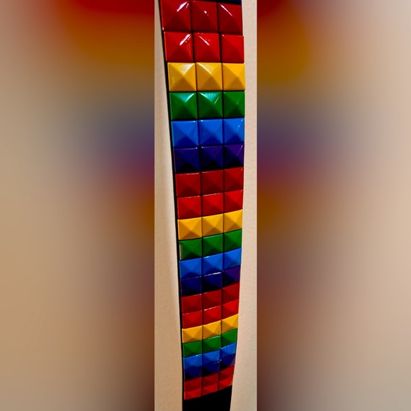 Multi Coloured Belt Unisex Rainbow studded belt (Last 4 left)!! - Picture 4 of 7